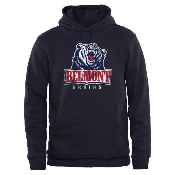 Men NCAA Belmont Bruins Big Tall Classic Primary Pullover Hoodie Navy->women ncaa jersey->Women Jersey